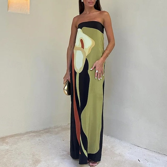 Women's Long Dress Maxi Dress Cocktail Dress Print Dress