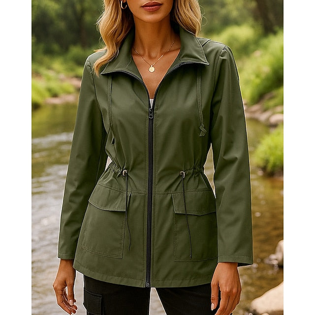 Women's Hiking Jacket Rain Coat Outdoor Waterproof