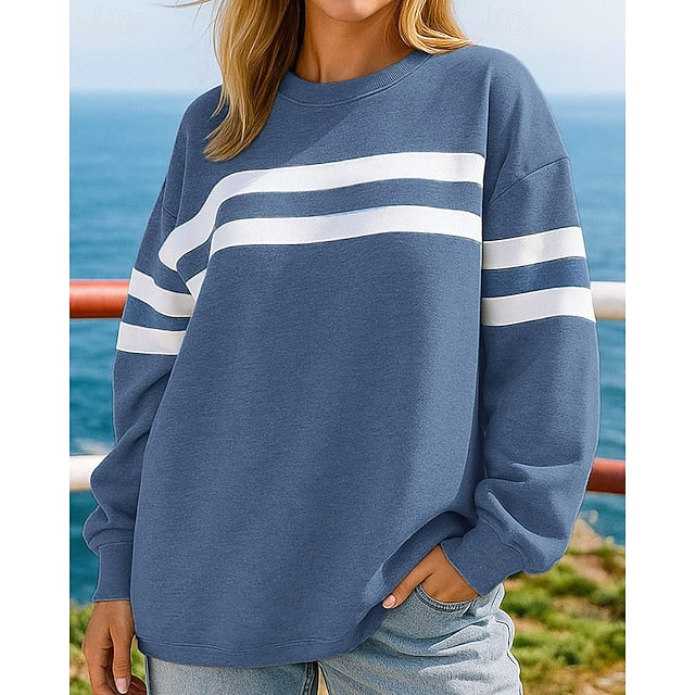 Women's Pullover Sweatshirt Casual Tops Long Sleeve Top