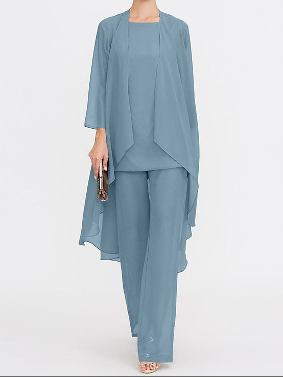 Wedding Mother 3 Piece Pantsuit the of Bride Beach