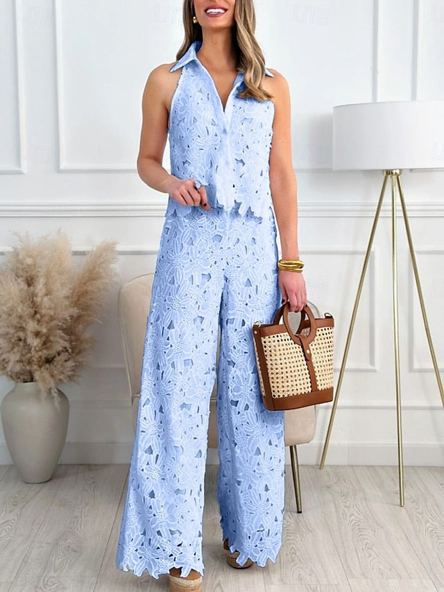 Women's 2 Pieces Fashion Streetwear Daily Camis Pants Sets
