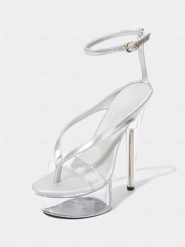 Heel Sexy Lavender Platform – Clear Sandals Nightclub