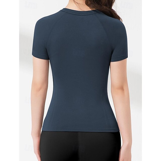 Women's Petite Raglan T Shirt Sports T-Shirt Tunic Seamless