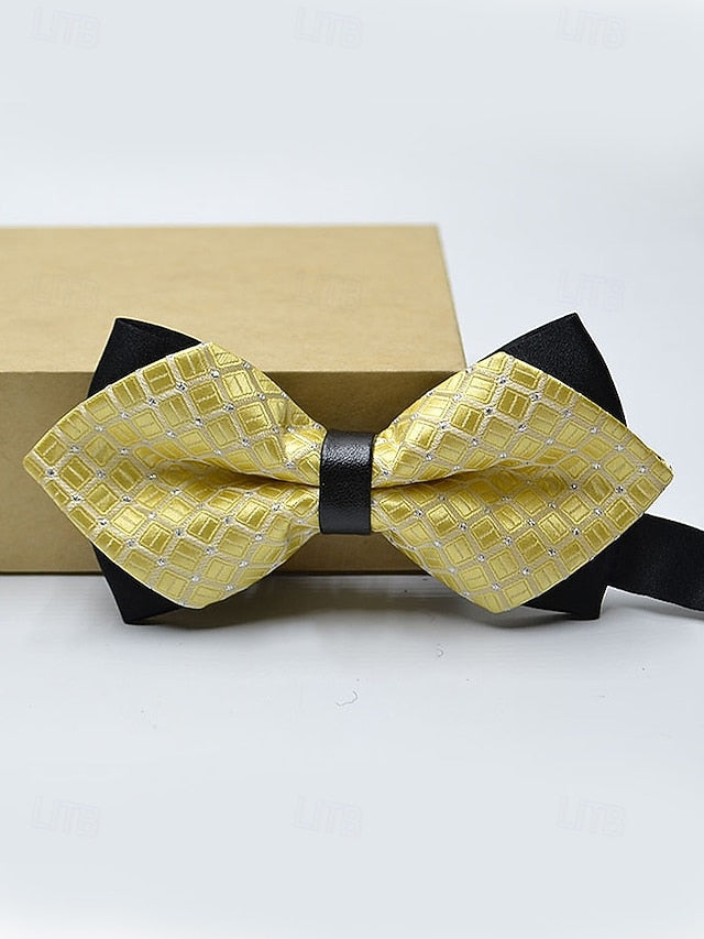 Bow Pattern Tie Geometric Men's with Christmas
