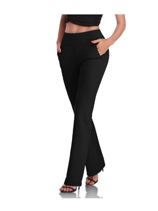Women's Dress Work Casual Pants Trousers Straight Full