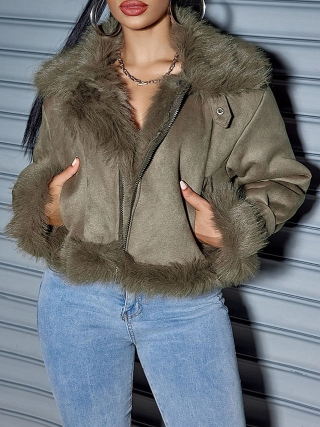 Winter Coat Street Fall Outdoor Women's Daily Wear