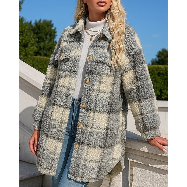 Women's Long Winter Coat Winter Coat Polar Fleece Jacket