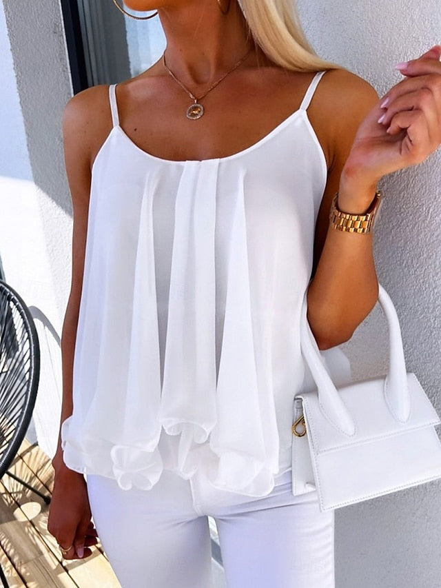 Women's Tank Top Graphic Plain Elegant Fashion Stylish