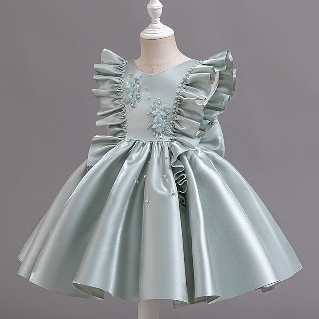 Floral Toddler Sleeveless Party Dress Wedding Girls'