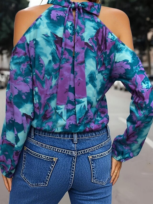 Women's T Shirt Tee Top Eyelet Floral Elegant Fashion