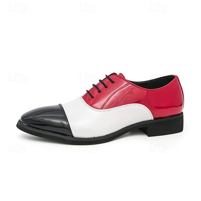 Shoes Polished and with Men's Oxford Blue White