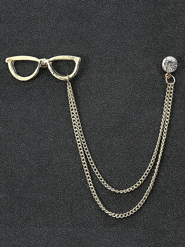 Pins Men's Alloy Reindeer – Elegant Christmas Collar