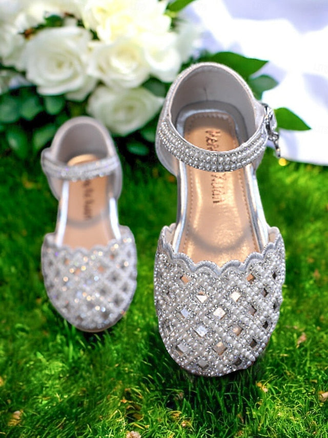 �?Shoes Jane Sparkly Mary Scalloped Girls' Rhinestone