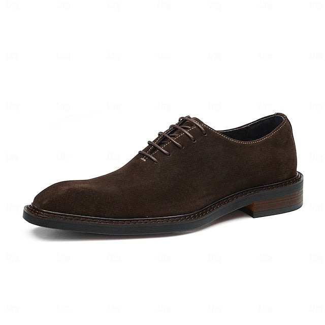 - Leather Suede Cowhide Oxford Genuine Shoes Men's