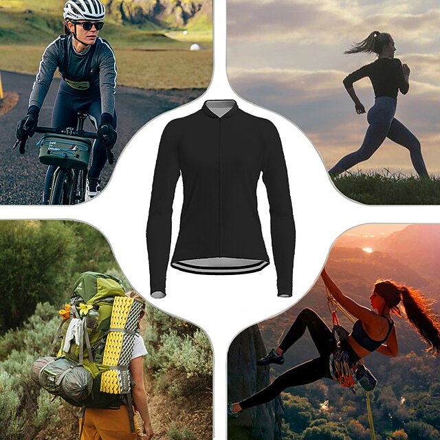 Women's Cycling Jersey Graphic Long Sleeve Bike Jersey Top