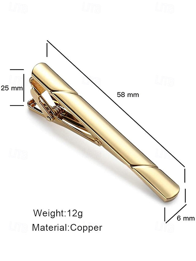 Classic Available Colors Metal Clip - 7 Men's Tie