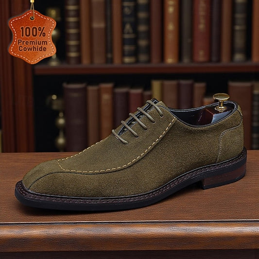 Shoes Genuine Leather Men's - Suede Cowhide Classic Derby