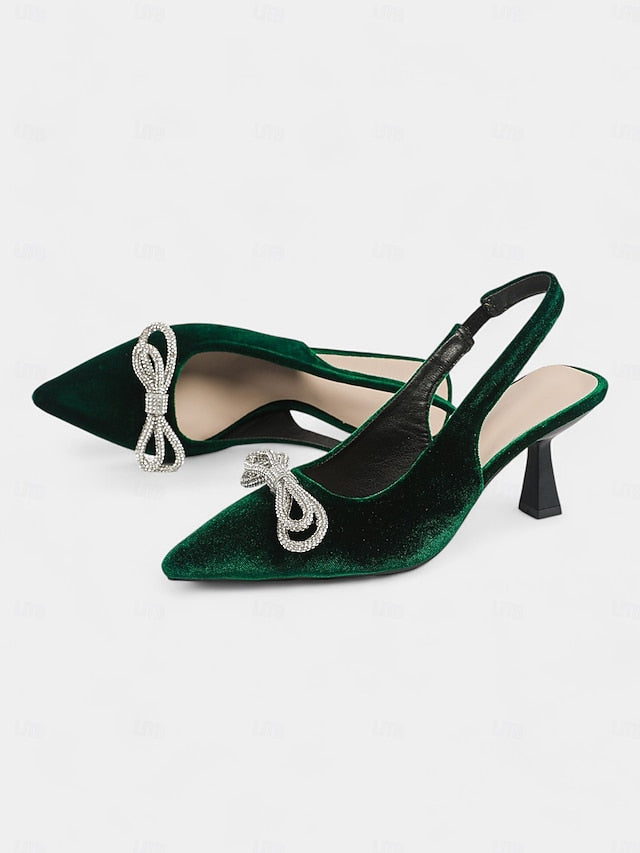Velvet Toe – Women's Cocktail Pointed Heels Slingback