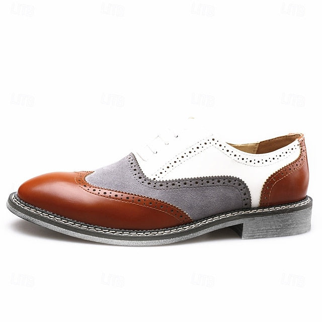 Spectator Gatsby-Inspired Wingtip Men's Shoes Oxford in