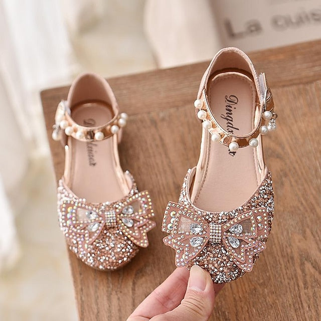 Shoes PU Girls' Heel Glitters Heels Glitter Daily