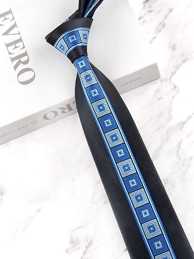 Men's Classic Necktie with Pattern Polyester