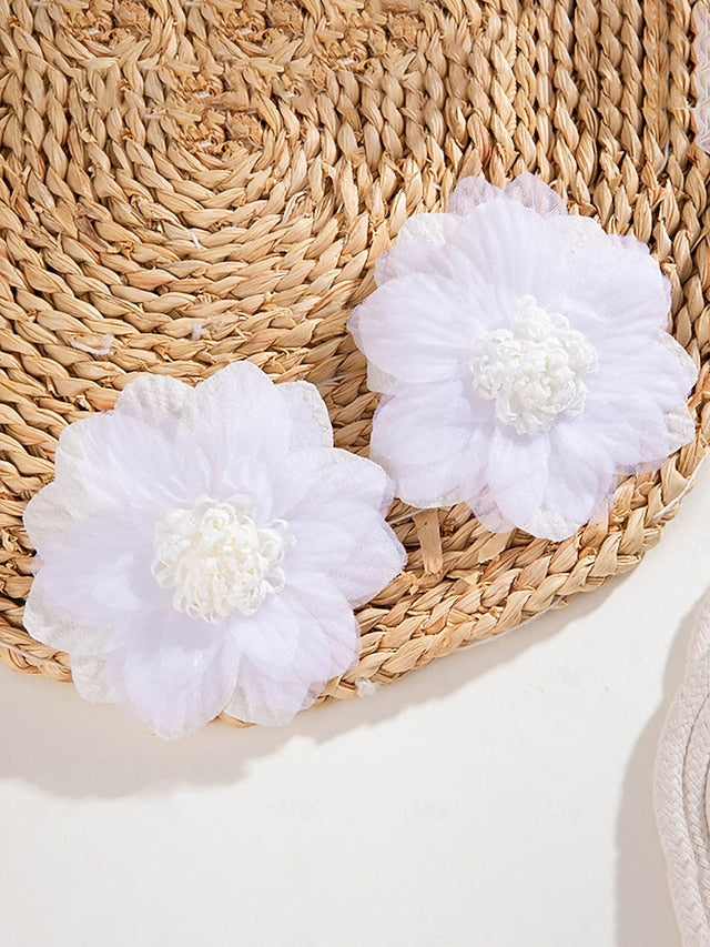 Floral Oversized Women's - Statement Earrings Drop Flower