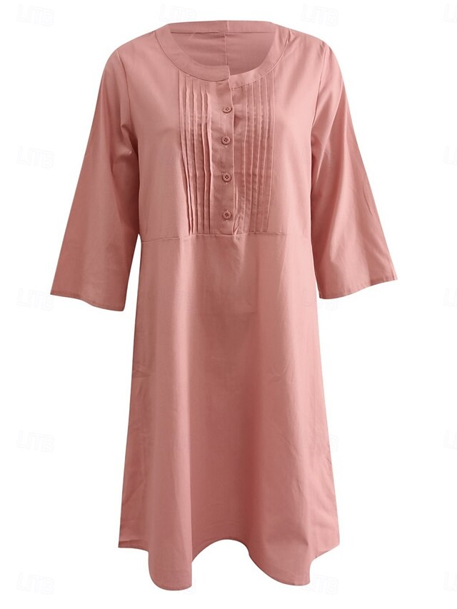 Women's Mini Dress Shift Dress Casual Daily linen like