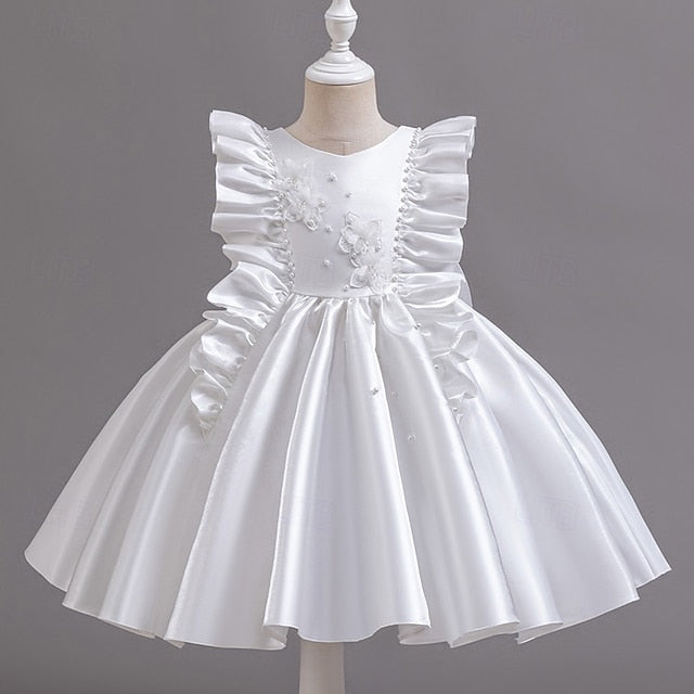 Floral Toddler Sleeveless Party Dress Wedding Girls'