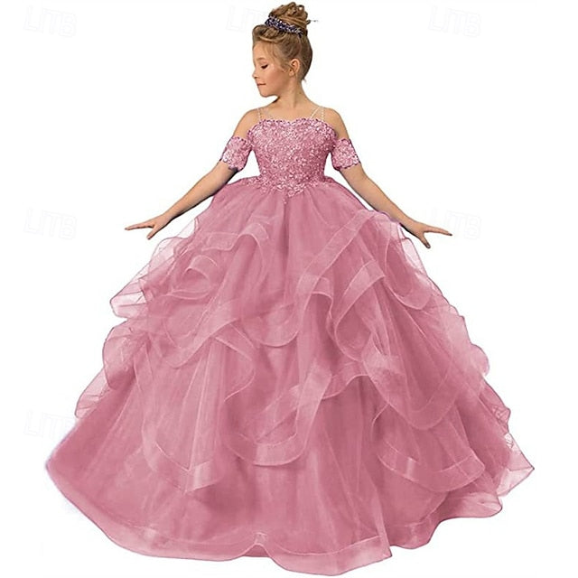 Princess Girl Girls' Flower Kid's Dress