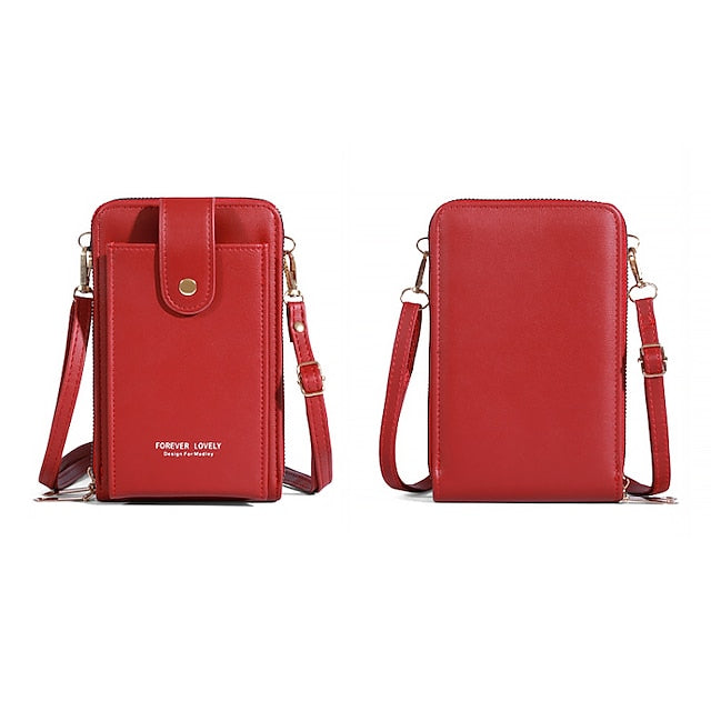 Mobile Phone PU Women's Bag Shoulder Crossbody