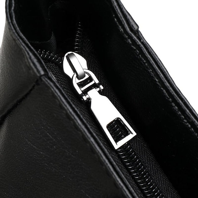 Tasche Schwarz – Große Kunstleder Damen Tote Stilvoll