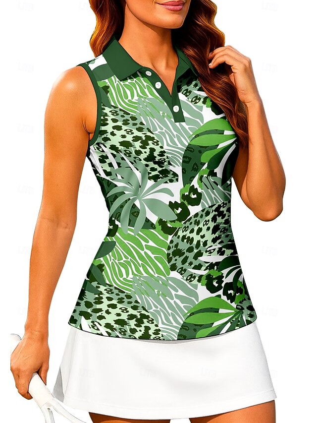 Women's Animal Leopard Color Block Plants Workout Tank Top