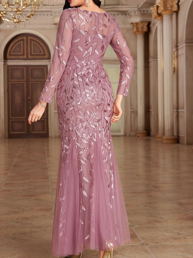 the Elegant Dress Neck Bride of Party Crew Floor Mother