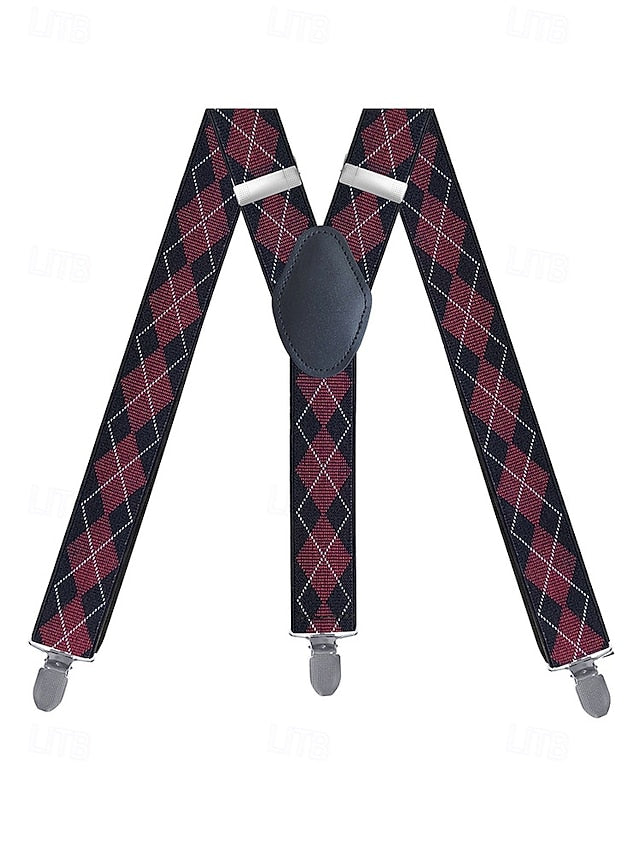 Suspenders Argyle Men's Clip-On Classic – Pattern