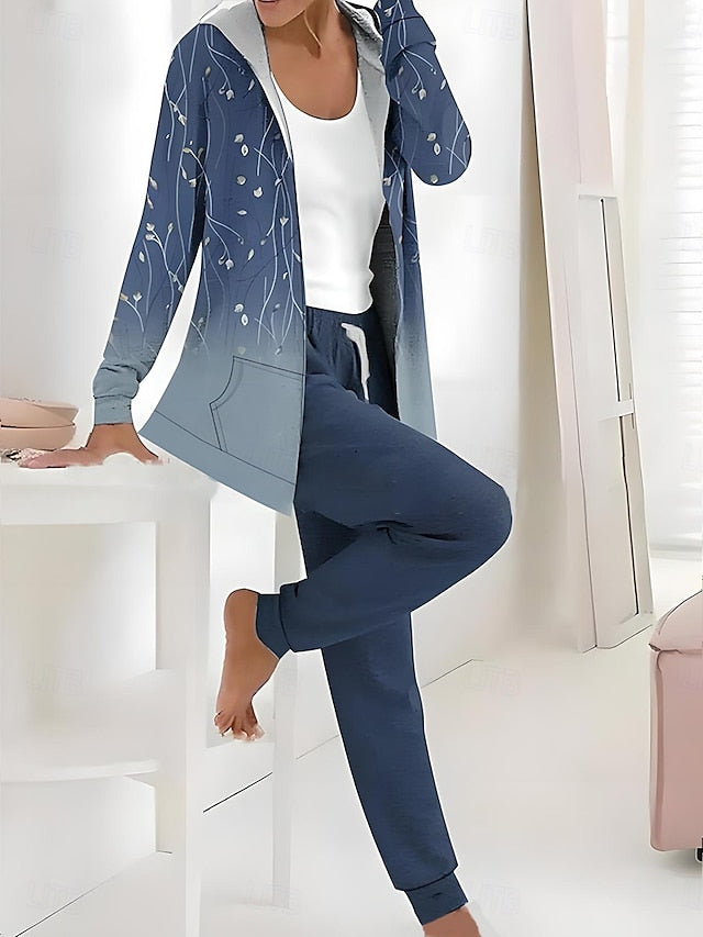 Women's 2 Pieces Tracksuits Pants Sets Long Sleeve Active