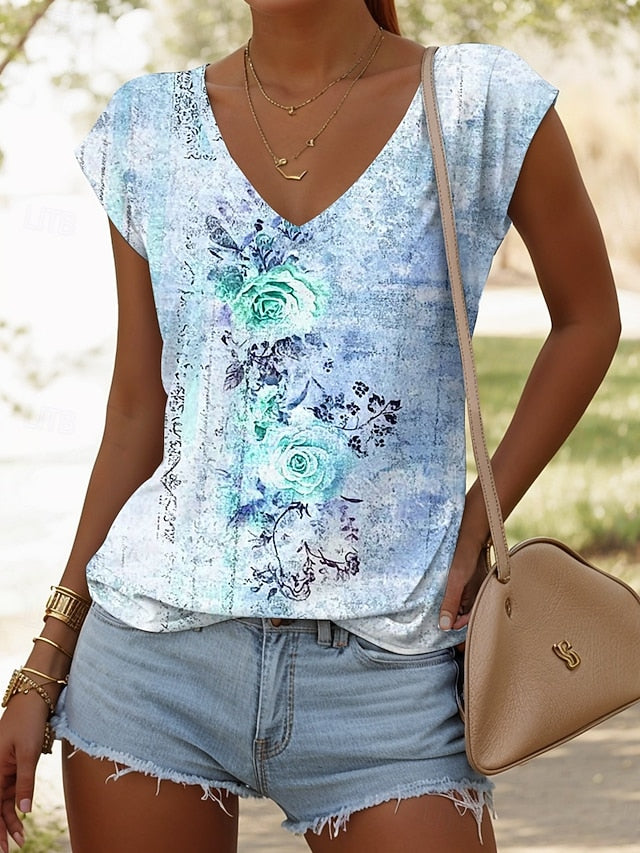 Women's Camisole Tank Top Print Floral Graphic Vintage