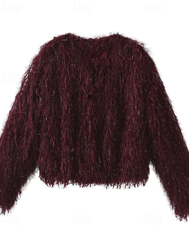 Leathers Women's Coat Comfortable Fur Faux Furs