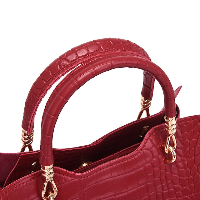 Set Leder Geldbörse Going Bag PU Pcs Büro 3 frauen aus