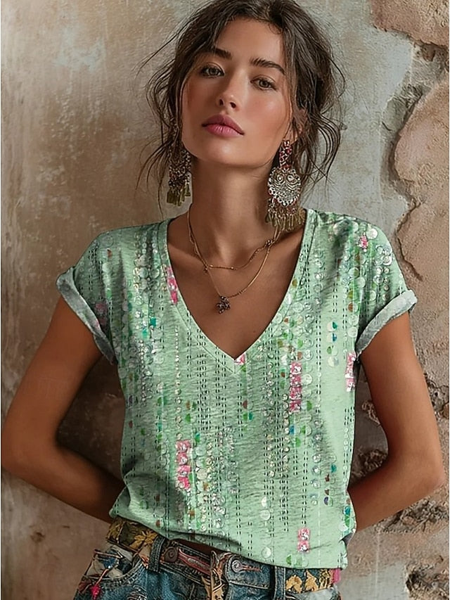 Women's T Shirt Floral Graphic Vintage Stylish Classic