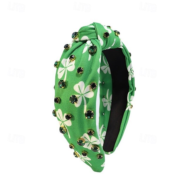 St. Patrick's Day Knotted Headbands for Women, Beaded