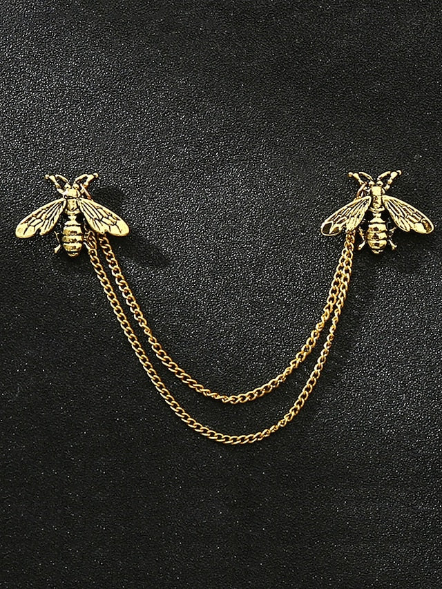 Pins Men's Alloy Reindeer – Elegant Christmas Collar