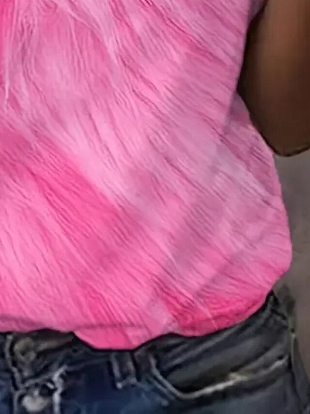 Women's T Shirt Summer Tops Print Graphic Color Gradient