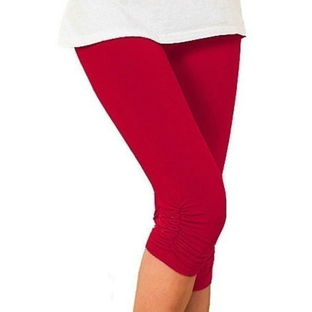 Women's Normal Capri Pants Leggings Fashion Calf-Length Mid