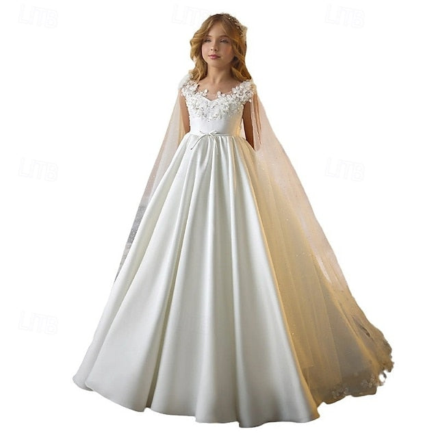 Dress Communion Girls' Formal Girl First Flower