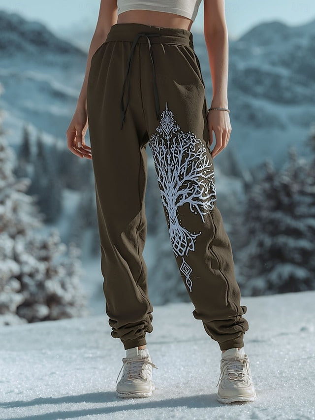 Women's Viking Skinny Sweatpants Vacation Vintage Fashion