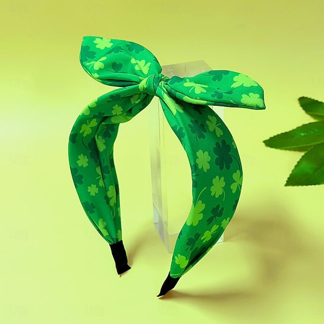 St. Patrick's Day Headbands for Women Girls, Green Shamrock