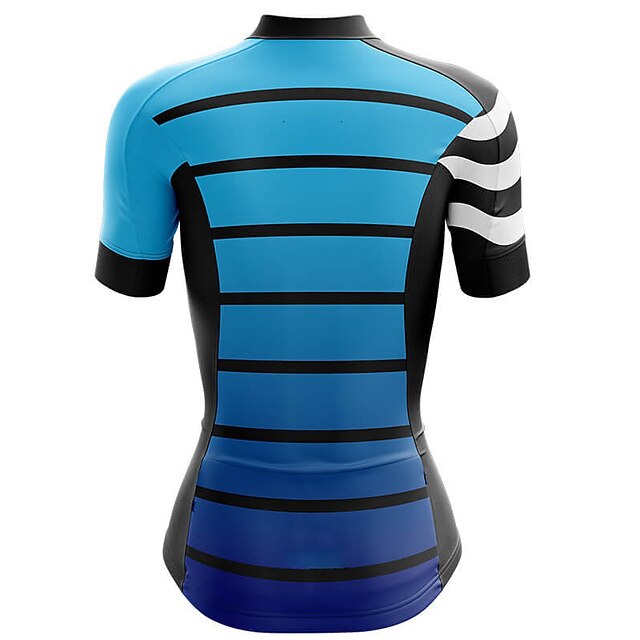 Women's Cycling Jersey Graphic Stripes Short Sleeve Bike