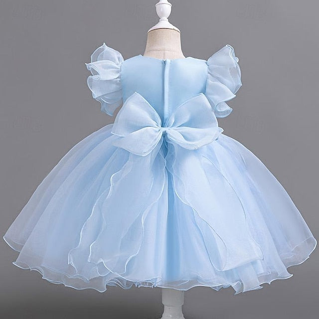 Sequin Dress Sleeveless Girls' Kids Party Floral Wedding