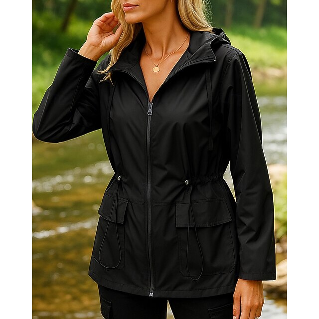Women's Hiking Jacket Rain Coat Outdoor Waterproof