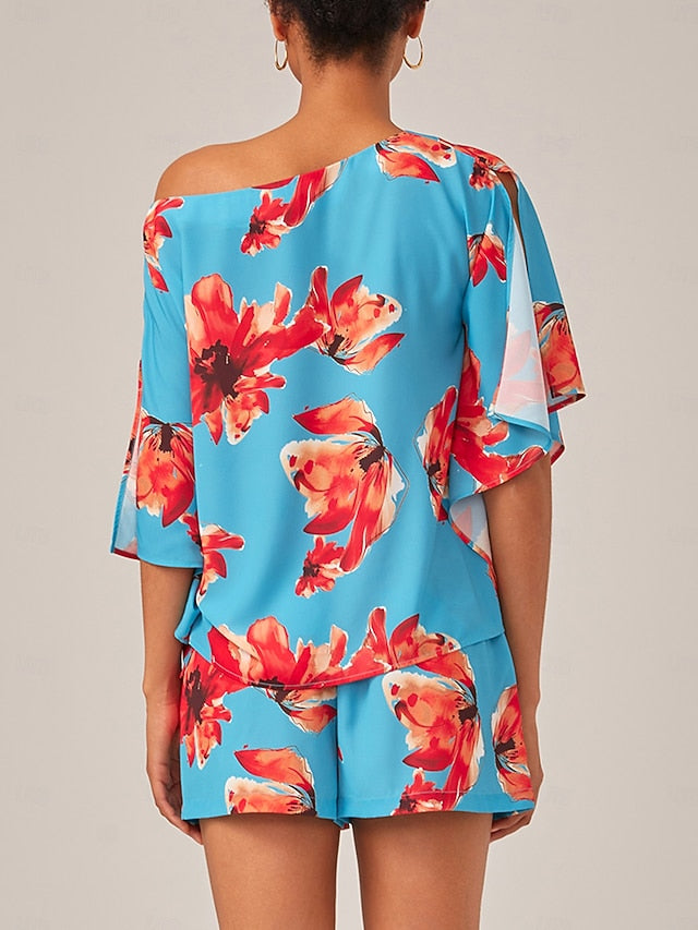 Summer Vacation High-waisted Tie-front Fresh Mini Short